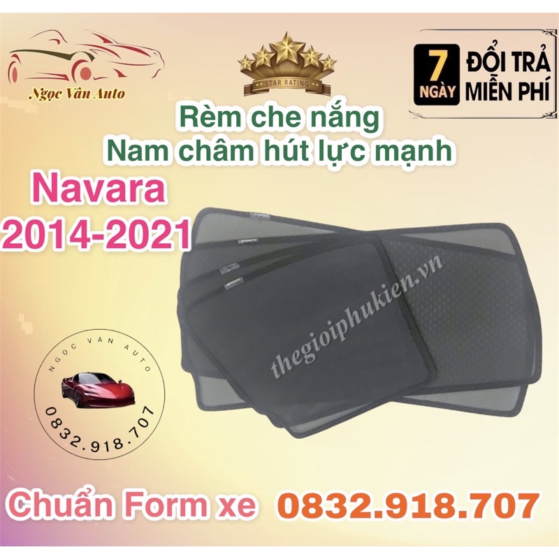 Rèm Che Nắng Nam Châm Navara 2014 - 2021 hàng loại 1