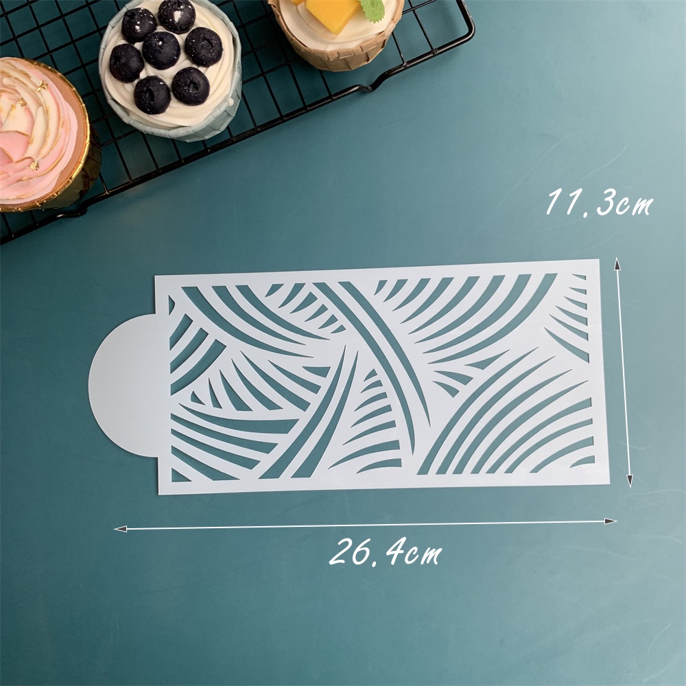 Set 10 Khuôn Nhựa Dập Nổi Trang Trí Bánh Kem / Socola