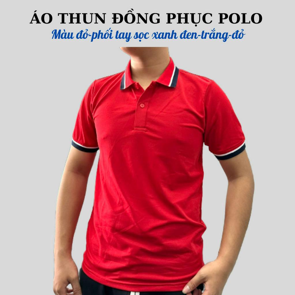 Áo thun Polo đồng phục nam nữ, vải cá sấu mềm mịn, không xù lông-Phong cách trẻ trung, thời trang.