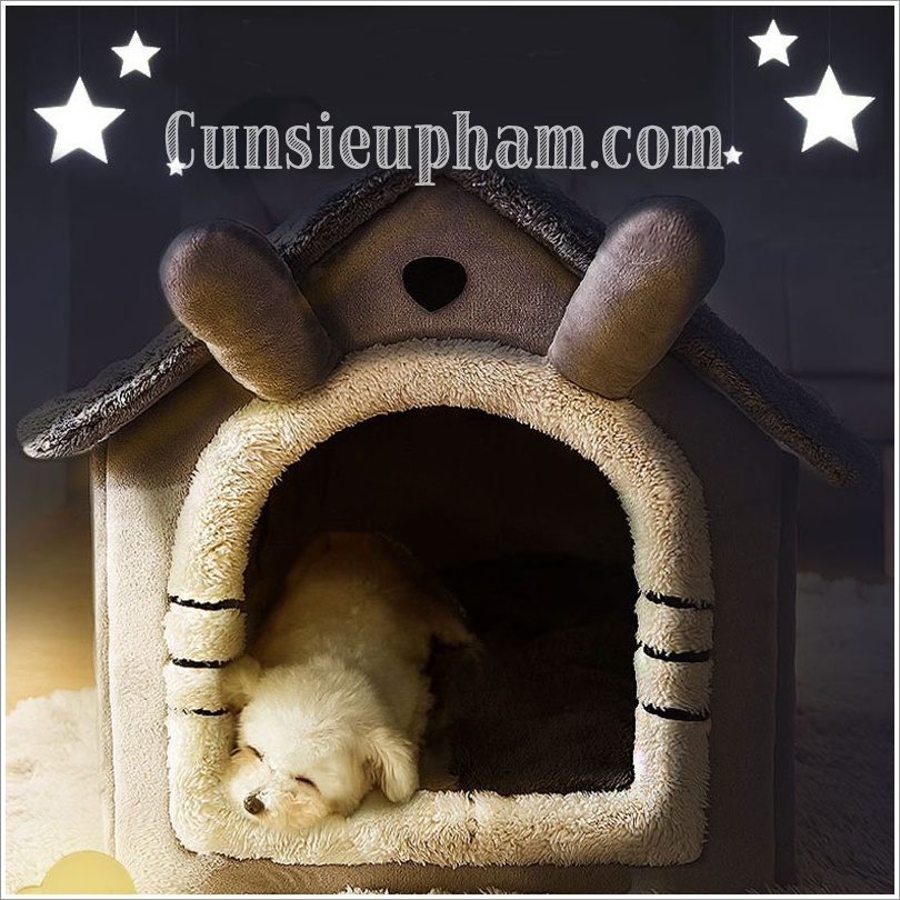 Nhà nệm Totoro bông êm ái siêu to cho chó mèo