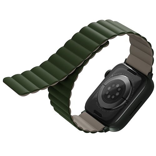 Dây đeo UNIQ Revix Reversible Magnetic Silicone Strap 2 Màu Dành Cho Apple Watch Size 42/44/45