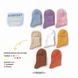 Vớ cotton Hàn Quốc, KHÔNG XÙ-KHÔNG DÃN, Everyday Socks