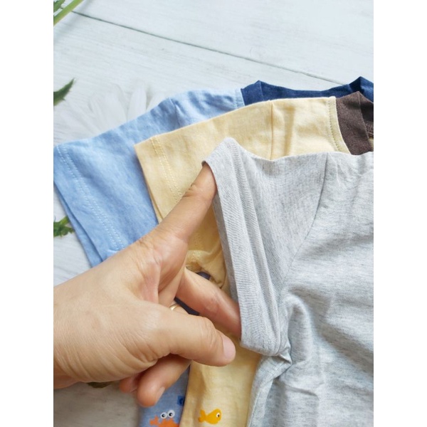 (6-&gt;24 tháng) Áo cộc tay bé trai Dokma – chất cotton hữu cơ siêu mềm mịn, thoáng khí (DMA306)