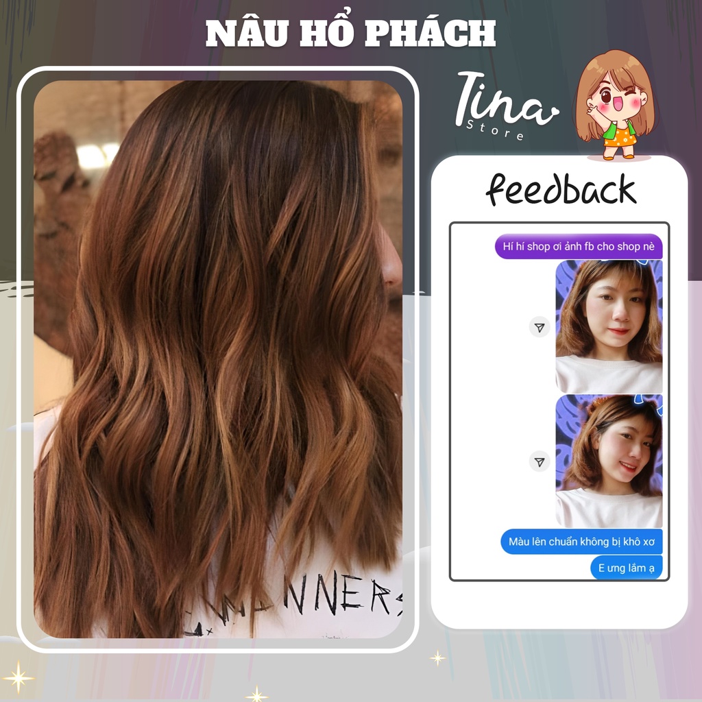 Thuốc Nhuộm Tóc Màu NÂU HỔ PHÁCH Không Tẩy -Sammy Prosseional