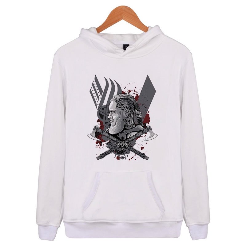 Áo Hoodie Nam In Hình Ragnar Thời Trang Thu Đông 2018