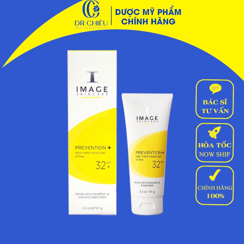 Kem Chống Nắng Vật Lý IMAGE Skincare Prevention - image SPF30+, 32+, 50+ Cho Da Dầu Nhờn, Da Khô, Da Hỗn Hợp