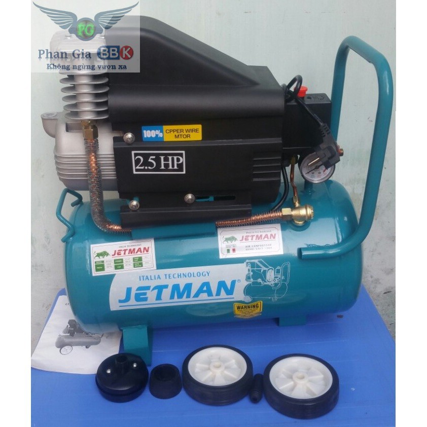 MÁY NÉN KHÍ TMAX 24L 2.5 HP 100% DÂY ĐỒNG ITALY TECNOLOGY