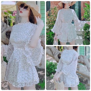 JUMPSUIT TAY LOE HỞ LƯNG (KÈM HÌNH THẬT)