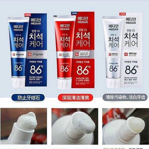 Kem Đánh Răng Trắng Răng Hàn Quốc MEDIAN DENTAL IQ 93% 120g Date 2025