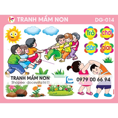 Decal Mầm Non - GÓC DÂN GIAN DG-014