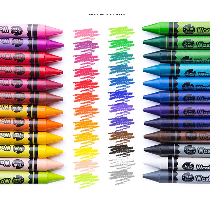 Bút sáp màu dễ tẩy Mideer Washable Crayon dễ dàng tẩy rửa cho bé tập tô màu