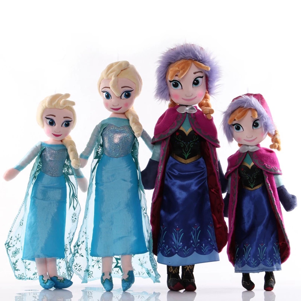 Búp bê nhồi bông hình công chúa Anna Elsa 40/50CM