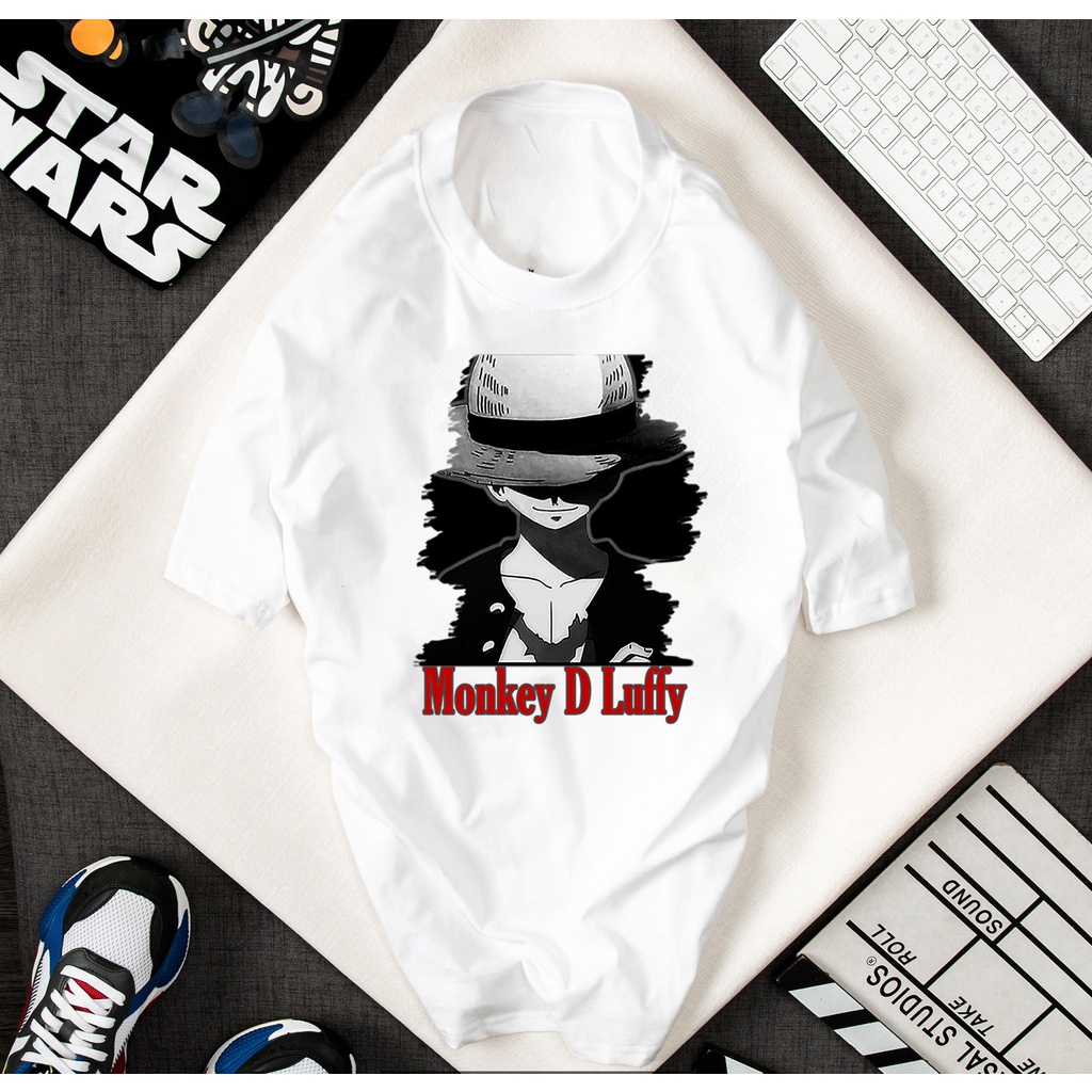 ÁO PHÔNG NGẮN TAY IN HÌNH LUFFY ONE PIECE ĐẢO HẢI TẶC-MŨ RƠM IN HÌNH HOẠT HÌNH CÓ 1 KHÔNG 2 VẢI ĐẸP HOẠT ĐỘNG - 230697