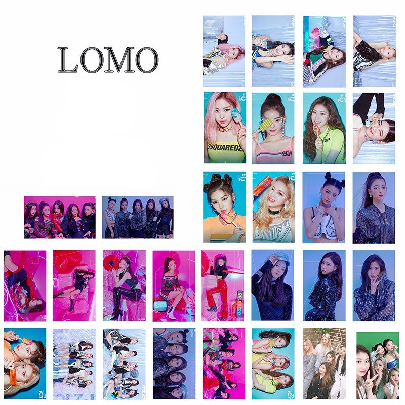 30 Pcs/box ITZY Kpop Lomo Card Collective HD Photo Cards