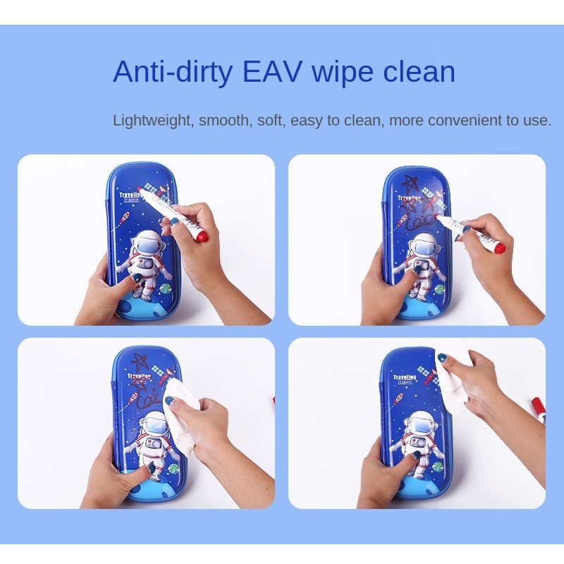 Hộp đựng bút cỡ lớn nhiều ngăn họa tiết hoạt hình dễ thương cho nam và nữ