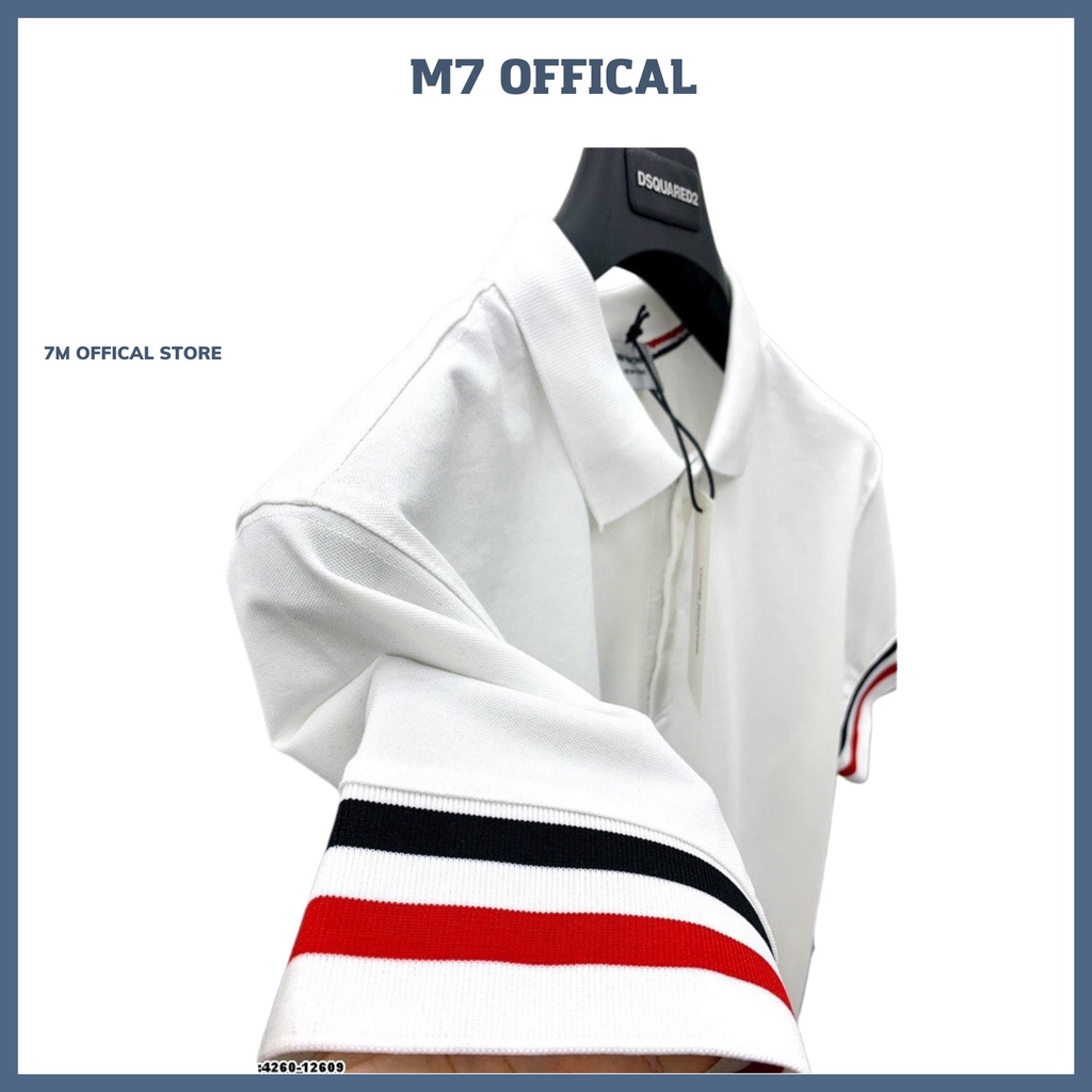 Áo polo Thom nam nữ logo thêu cổ bẻ vải cá sấu Cotton trẻ trung - 7M official