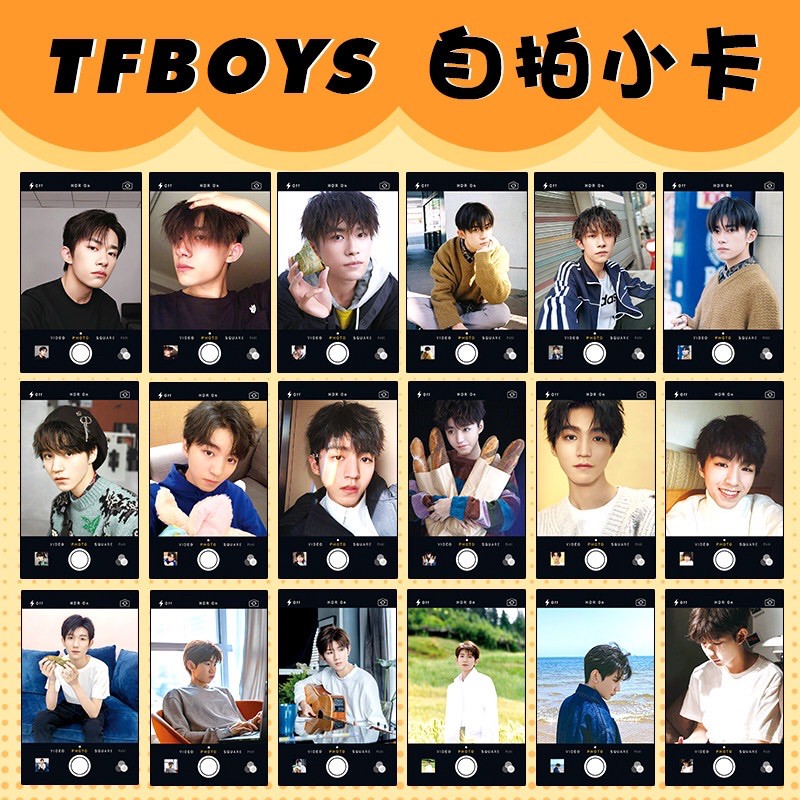 tệp 9 hình ảnh 60*90mm TFBOYS