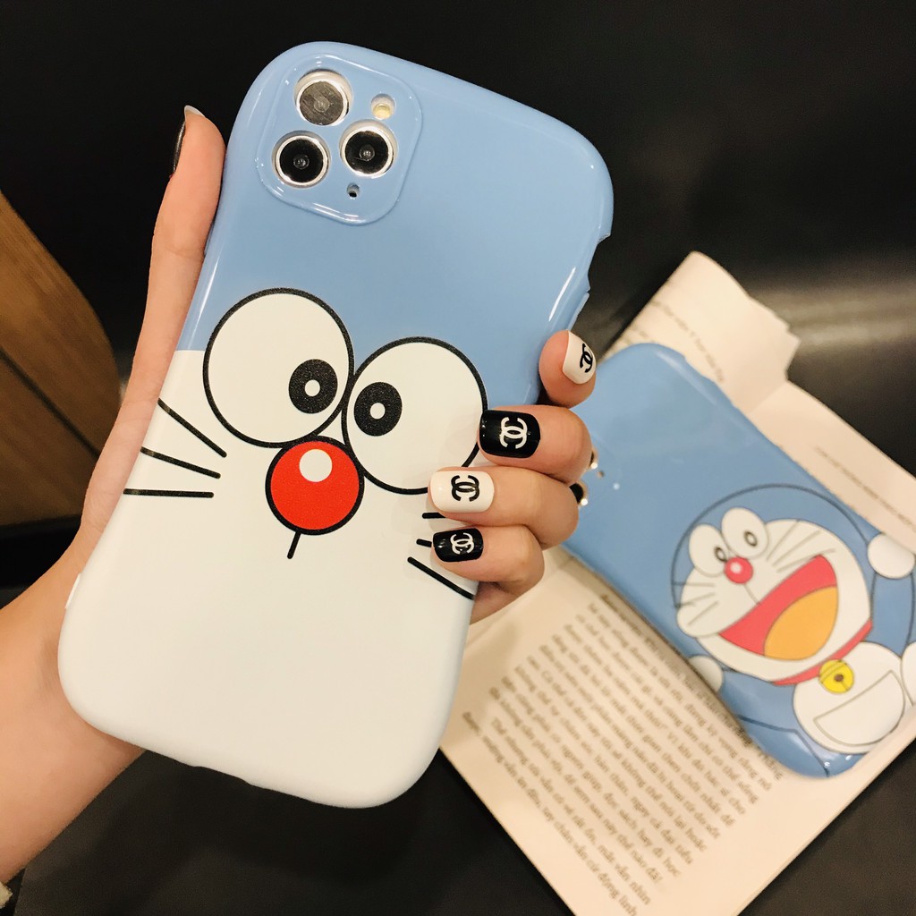 [ IPHONE ] Ốp Lưng Viền Cong Silicon Chống Sock, Va Đập Bảo Vệ Camera Doraemon - J007