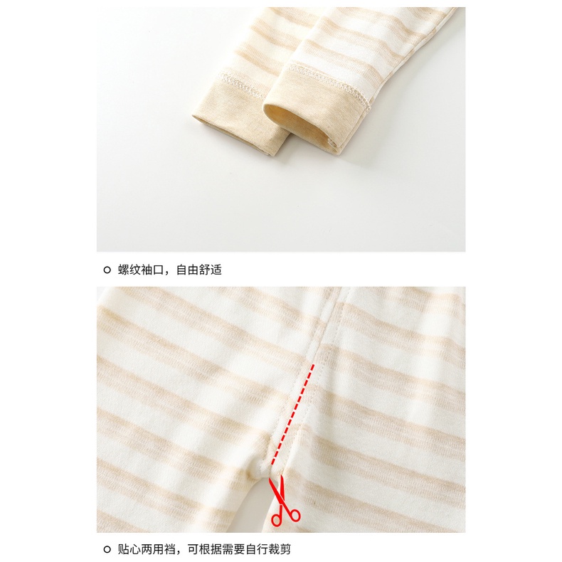 Bộ Đồ Lót Cotton Tay Dài Hở Vai Thời Trang Thu Đông Cho Bé 60-120CM