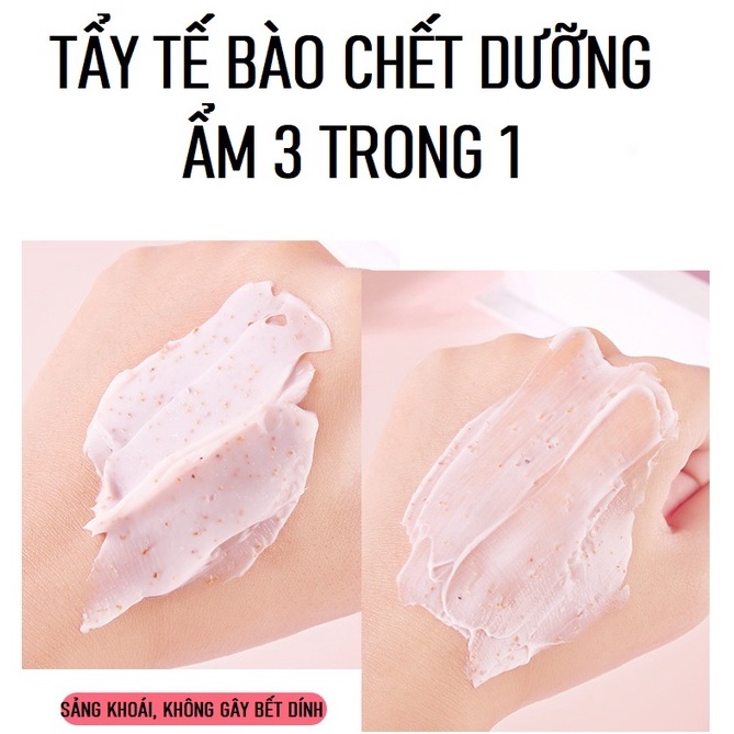 Tẩy Da Chết Toàn Thân Heyxi Đào Peach Clear Body Scrub Làm Trắng Da, Sạch Sâu, Dưỡng Ẩm Se Khít Lỗ Chân Lông 90g