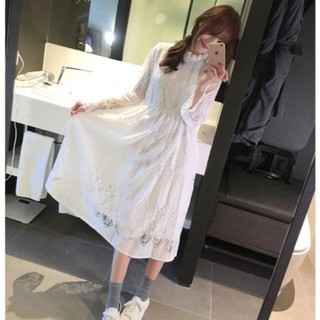 [ Có Sẵn] Set gile len váy ren ulzzang (Có Clip)