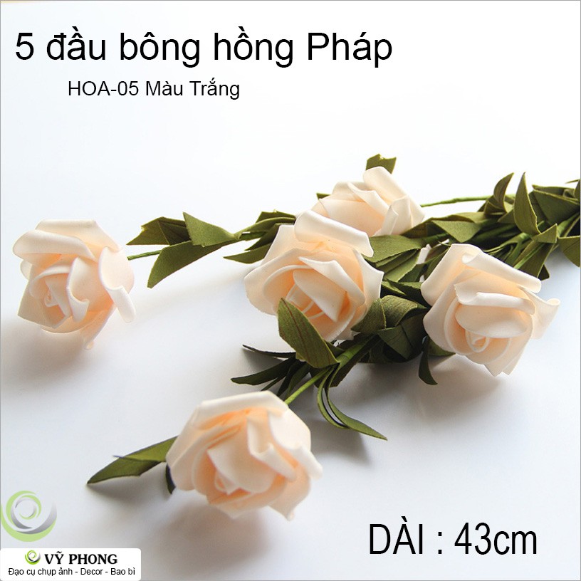 HOA HỒNG PHÁP DECOR TRANG TRÍ - PHỤ KIỆN CHỤP ẢNH HOA-04,05,06