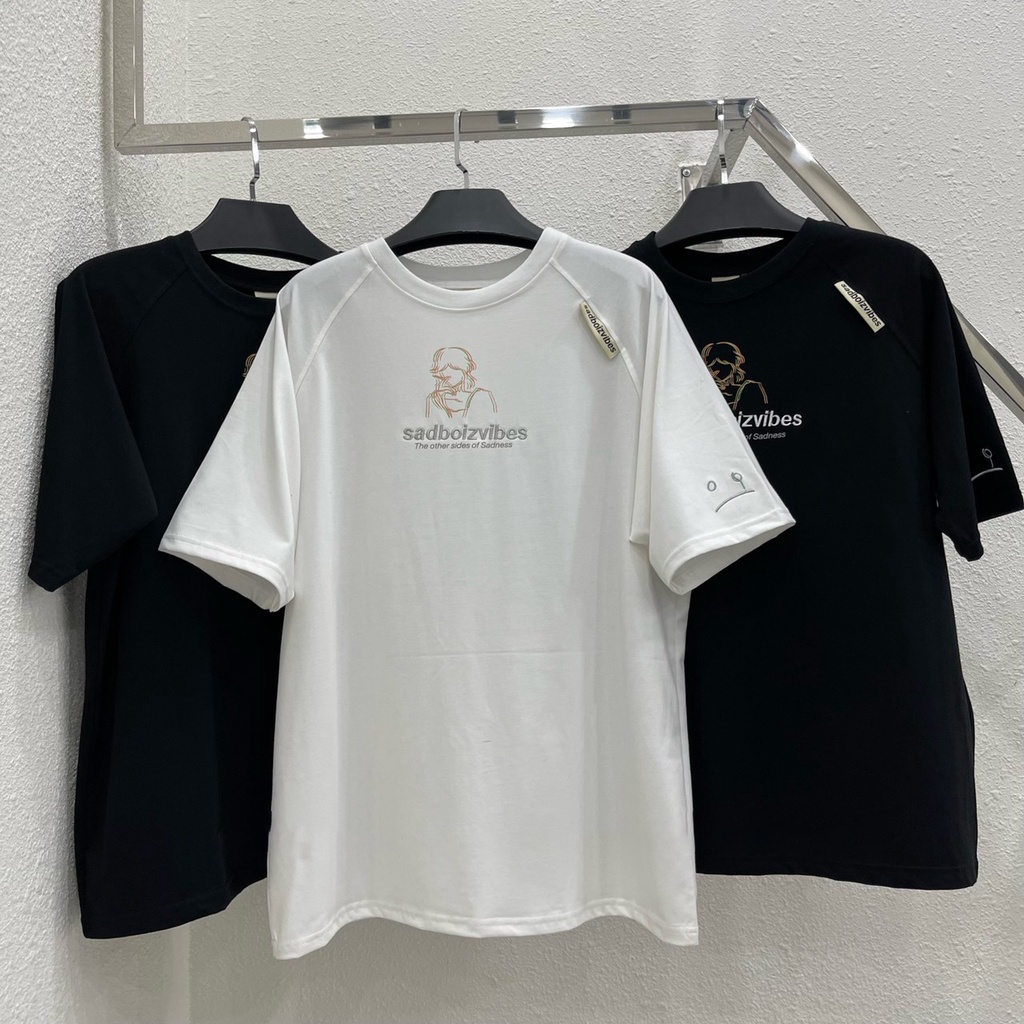 Áo thun Tee Sadboiz Sadgur PORTRAIT Nam nữ Full tag Unisex phong cách Ulzzang - Gin Store