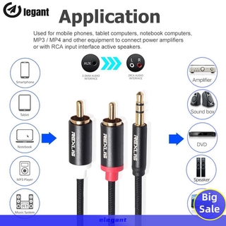Dây Cáp Âm Thanh 3.5mm Đầu Cắm Sang 2 Rca Chất Lượng Cao