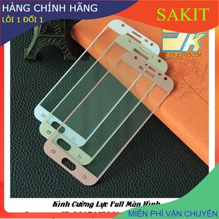 Kính Cường Lực Full Màn Hình Samsung A5-2017 (a520)/ A7-2017 (a720)- Tặng giấy lau - (dùng chung)