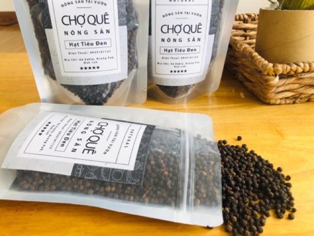 250g Hạt Tiêu Đen - 100% Nguyên Chất Nhà Trồng