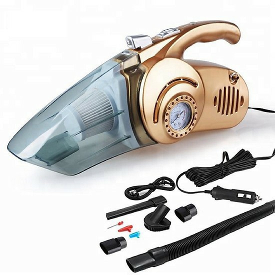 [FREESHIP] Máy Hút bụi ô tô kiêm bơm lốp 4in1 đa năng - Kiêm Bơm Lốp Xe - Đèn Pin Và Đo Áp Suất Xe Công Suất Lớn 120W.