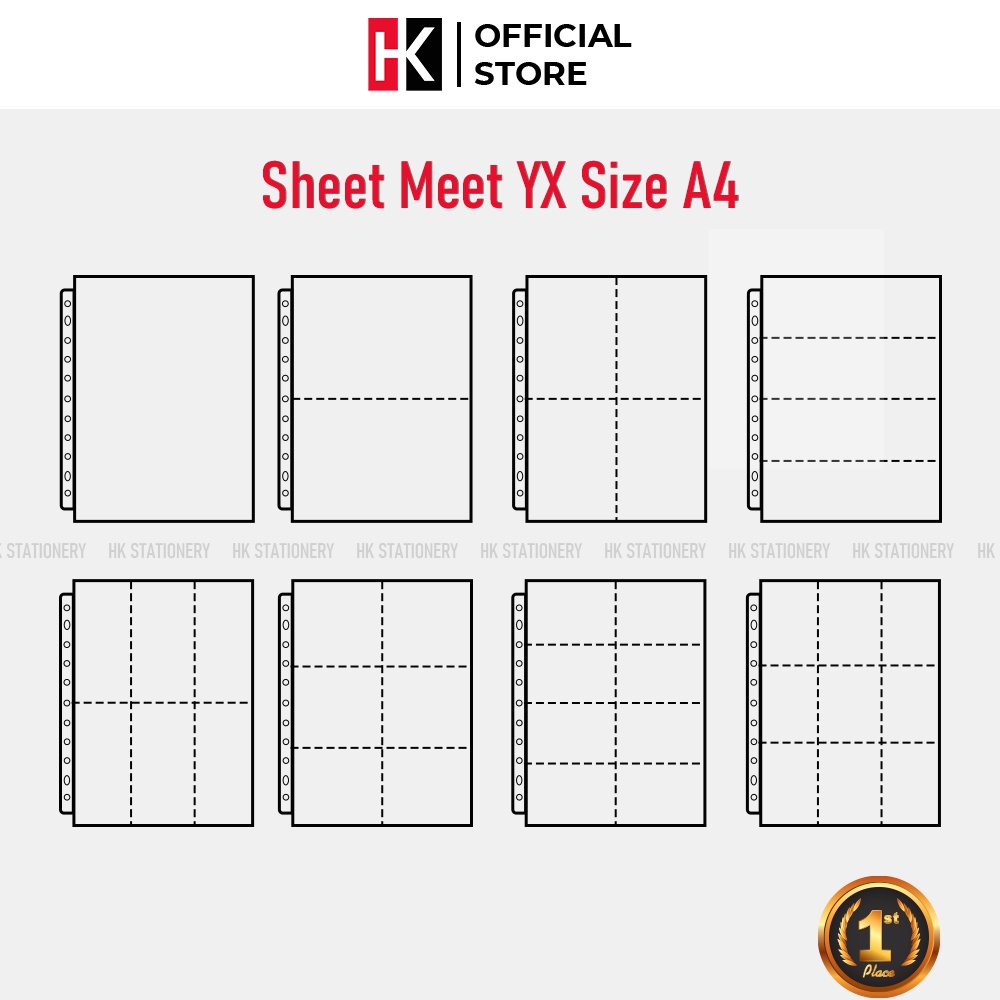 Sheet Meet/ Meet YX chính hãng đựng card, banner, poster, strip cho binder hỗn hợp