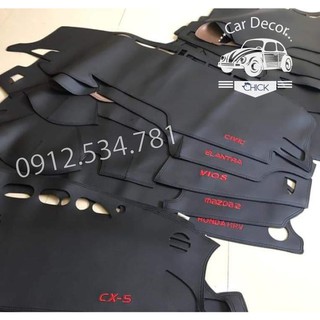 Thảm Taplo da PU vân carbon Honda Civic 2019