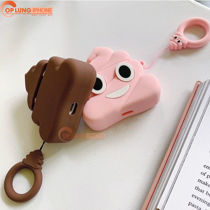 Case airpods Hình cục Shit, Vỏ bao airpod 1 2, Inpiods 12 silicon đựng tai nghe bluetooth , tai nghe không dây TSTD