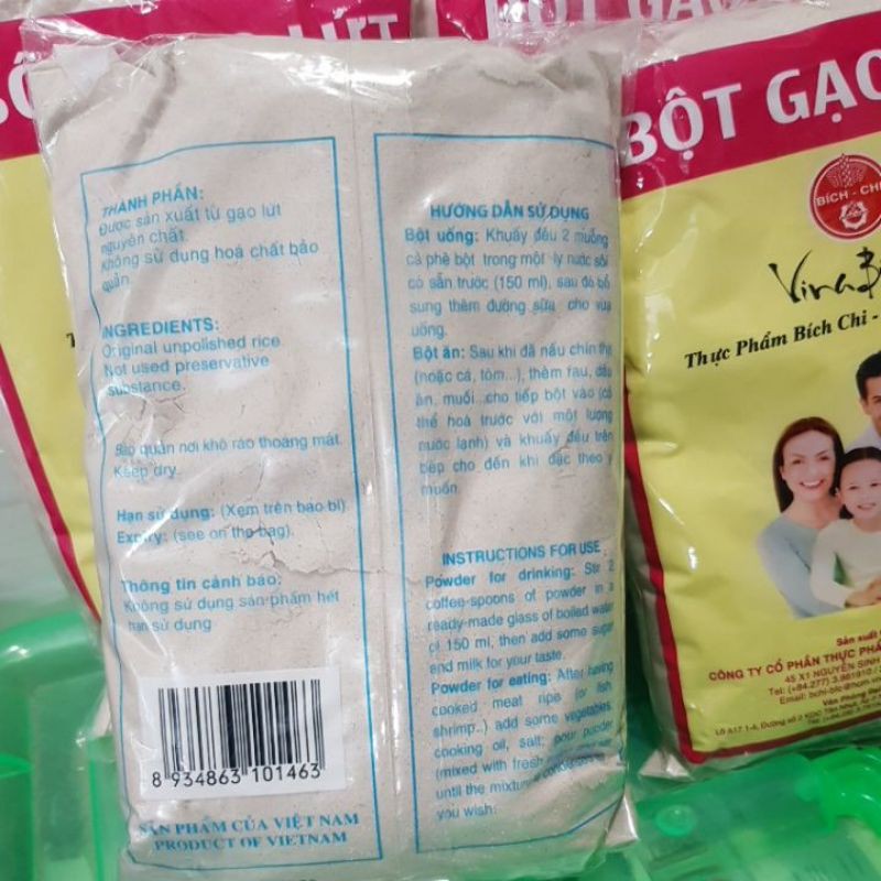 Bột gạo lức nguyên chất Bích Chi 500g