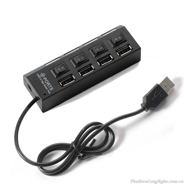 [HCM] HUB Chia USB 4 Cổng - Có Công Tắc Và Có Đèn Led- Tốc Độ Cao - Tiện Dụng Và Chất Lượng