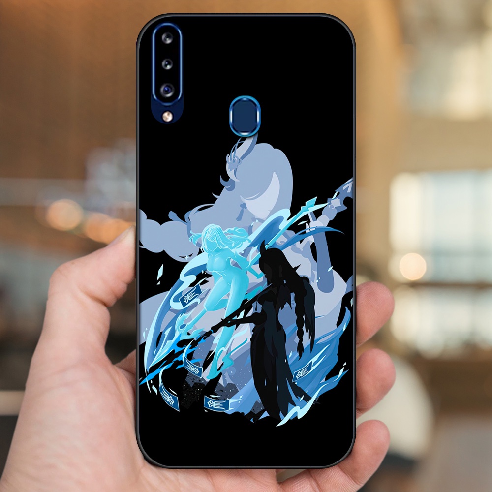 Ốp lưng Samsung A20S viền đen in hình Shenhe Genshin Impact