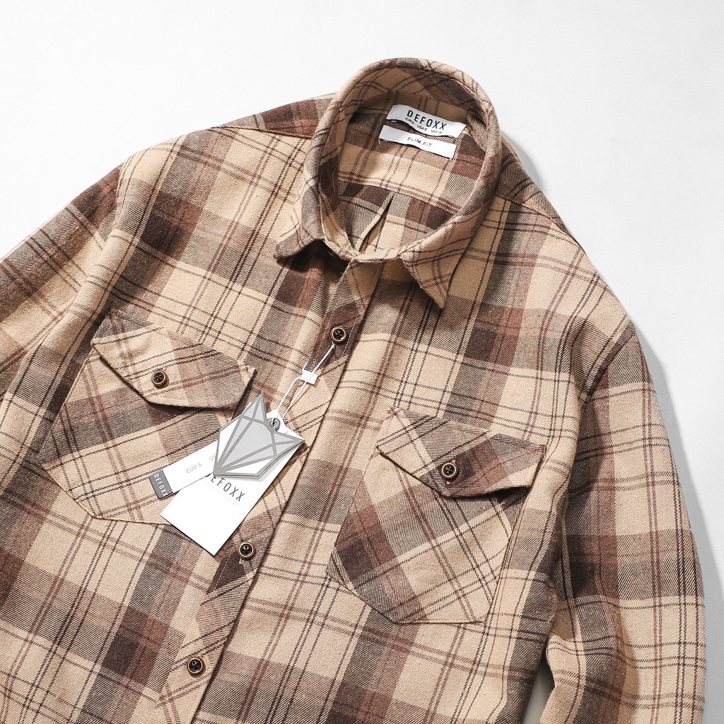 Aó sơ mi Flannel DEFOXX VNXK chính hãng | BigBuy360 - bigbuy360.vn
