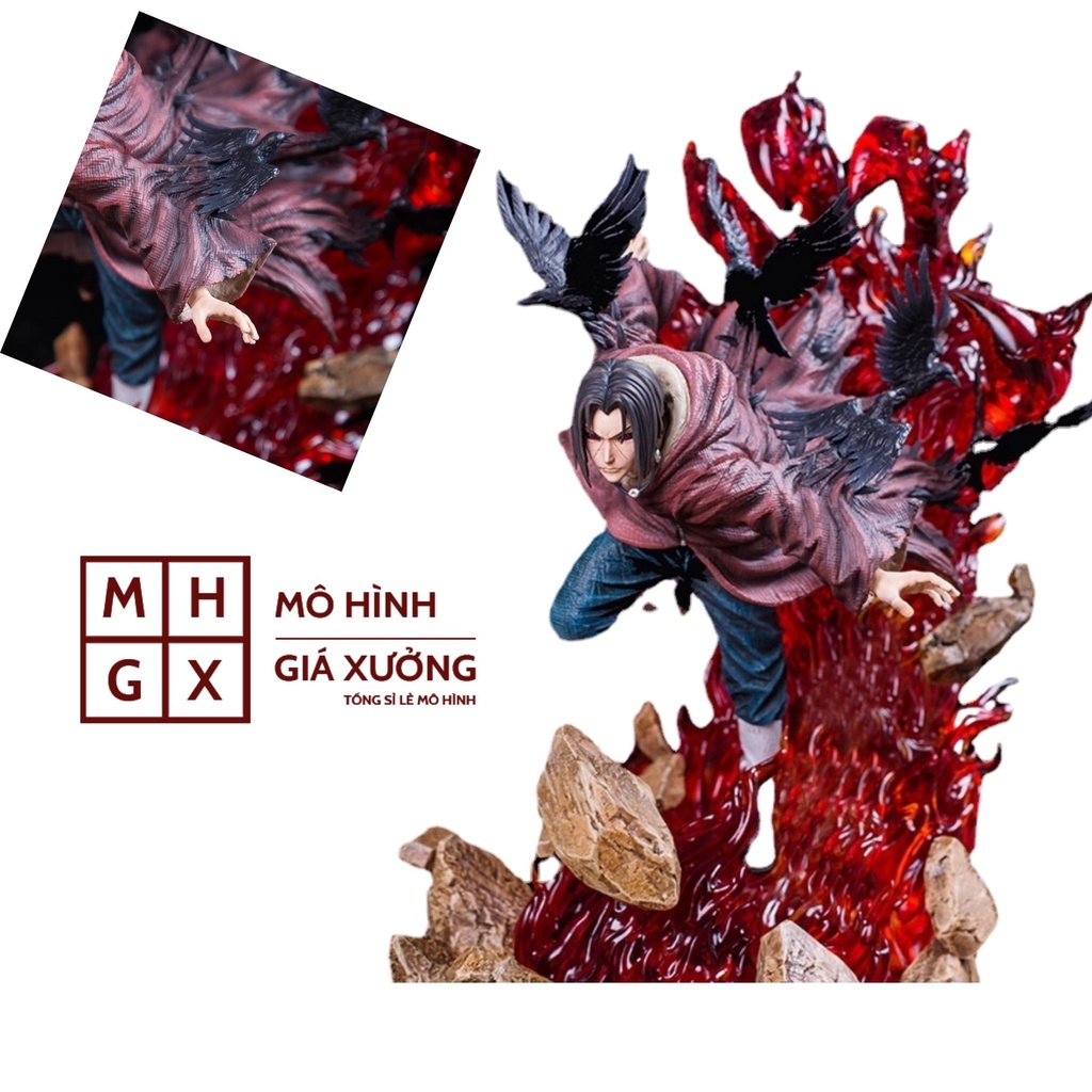 Mô hình Naruto Itachi Uế Thổ Chuyển Sinh trạng thái chiến đấu cực ngầu . Cao 28cm , nặng 1,5kg . Figure anime Naruto