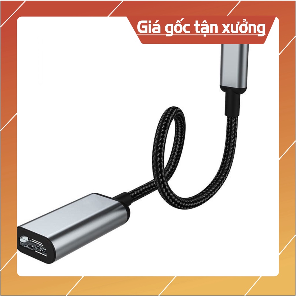 Bộ chuyển đổi đầu Type-C sang HDMI Hoco HB21 hợp kim nhôm, hỗ trợ chơi game, video, âm nhạc với chất lượng video 4K