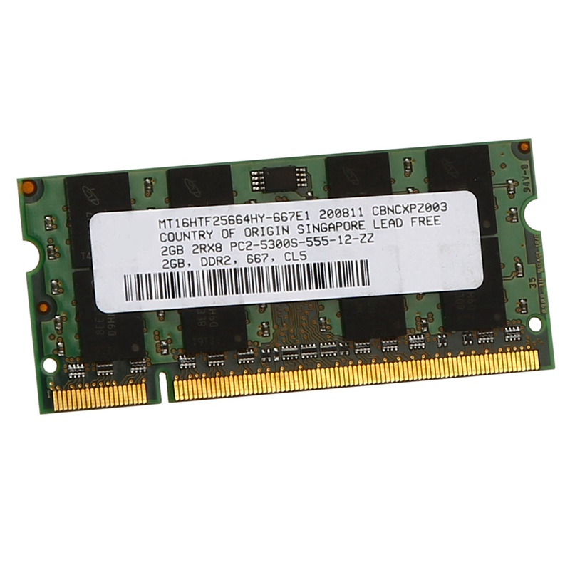 Thẻ Nhớ ram 2gb ddr2 ram 667mhz pc2 5300 1.8v 200pin Cho intel amd ffefhrudh