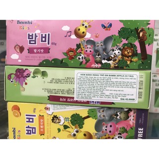 Kem Đánh Răng Bambi Kids