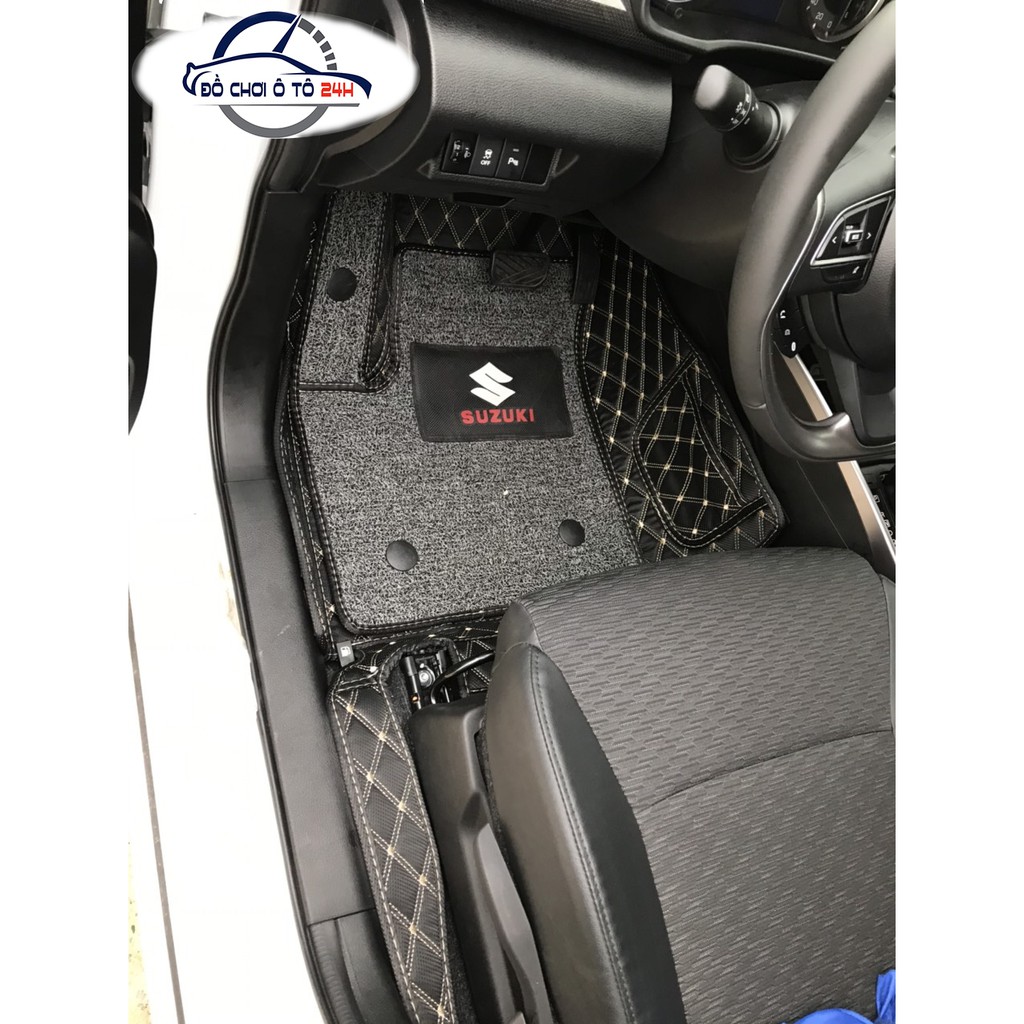Thảm lót sàn ô tô 5D 6D Suzuki XL7 Giảm ồn, Không mùi, Chống thấm nước