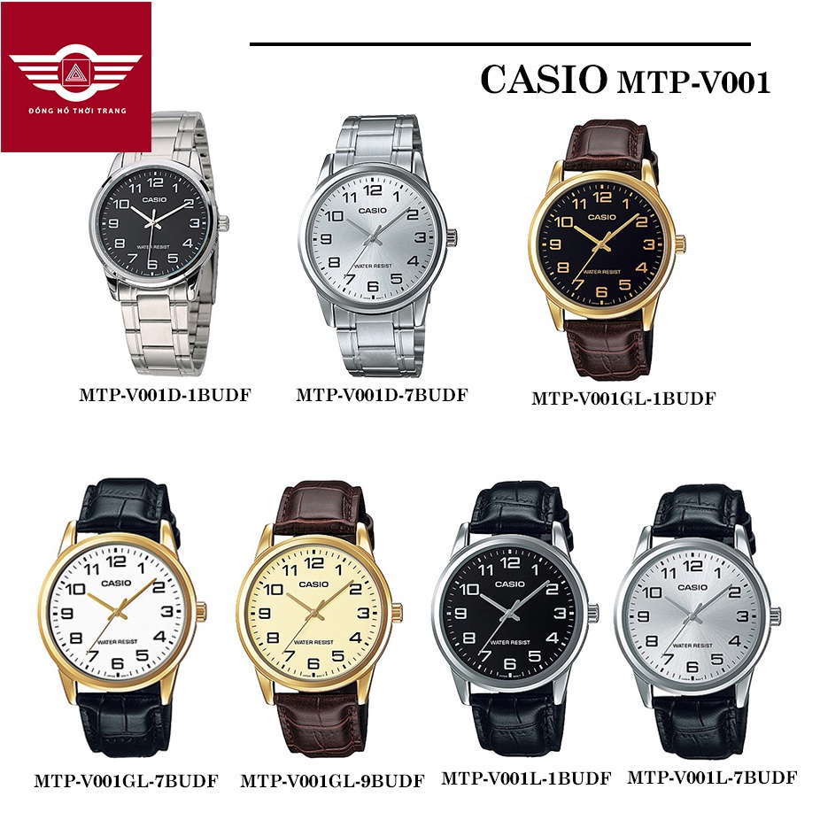 [𝐅𝐑𝐄𝐄𝐒𝐇𝐈𝐏]  Đồng hồ nam Casio Anh Khuê MTP-V001 Series MTP-V001D MTP-V001GL MTP-V001L