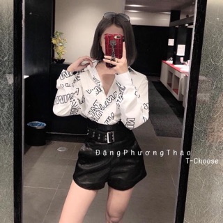 ❌ chỉ 100k 👉áo sơ mi vitamin về đen, trắng xinhh đêp ❤️