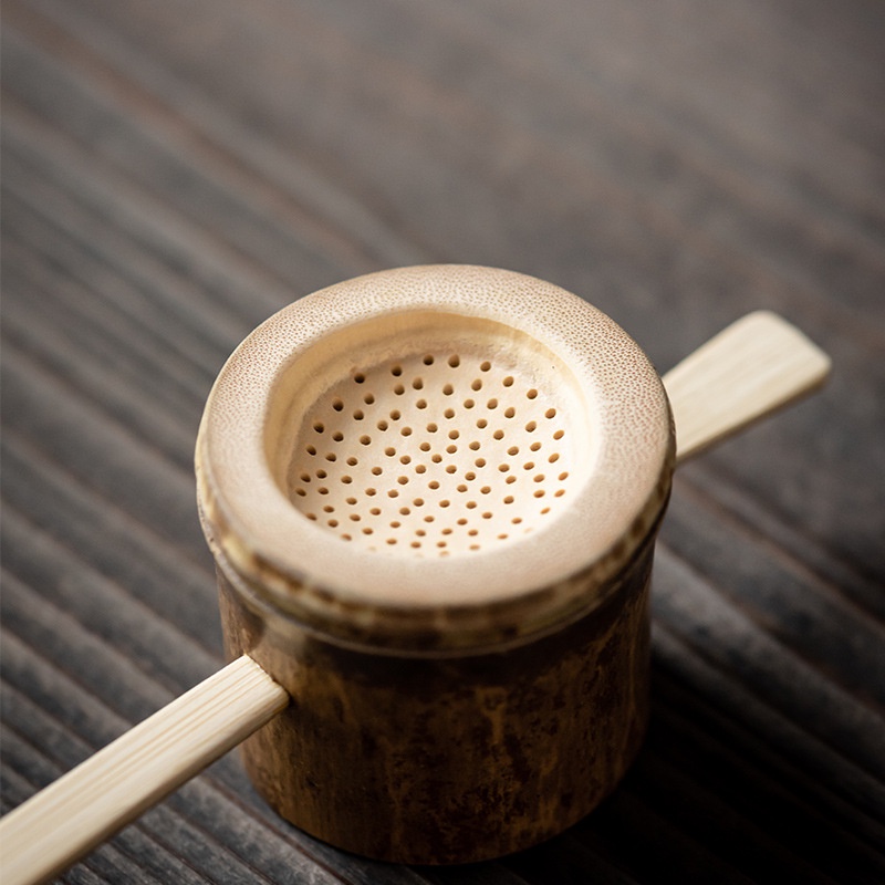 Bộ Dụng Cụ Lọc Trà Bằng Tre Sáng Tạo