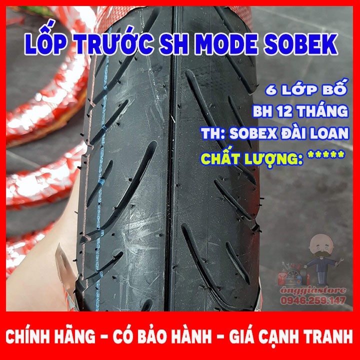 LỐP XE SH MODE 6 LỚP BỐ - BH 12 THÁNG SOBEK ĐÀI LOAN S1124