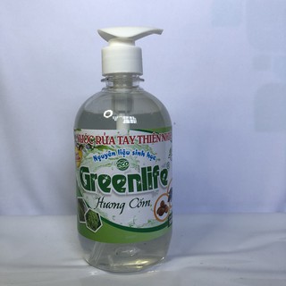 Nước rửa tay Sinh Học Greenlife 500ml, hưong cốm, hưong bưởi, trái cây, hcm