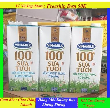 Sữa Tươi Con Bò 1 lít Vinamilk 100% ❤️FREESHIP❤️ Sản Phẩm Cao Cấp Số 1 Việt Nam Xuất Khẩu