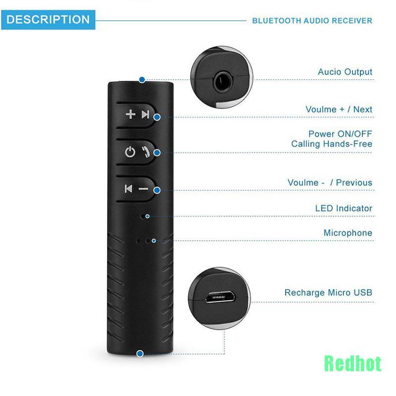 Thiết bị thu âm thanh Bluetooth không dây mini 3.5mm nhỏ gọn tiện lợi
